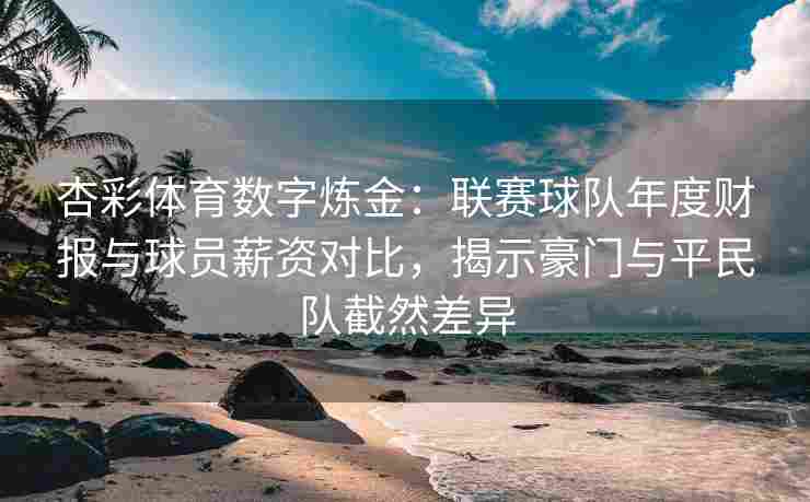 杏彩体育数字炼金：联赛球队年度财报与球员薪资对比，揭示豪门与平民队截然差异